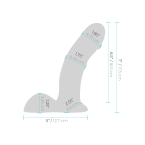 Вибратор-реалистик на трусиках с кольцом 6.5" Realistic Dildo With Balls