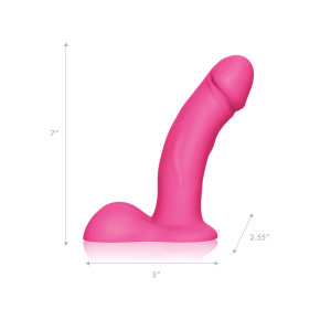 Вибратор-реалистик на трусиках с кольцом 6.5" Realistic Dildo With Balls