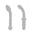 Набор из 2 стеклянных изогнутых фаллоимитаторов Handblown Glass Dildo Set