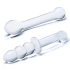 Набор из 2 стеклянных изогнутых фаллоимитаторов Handblown Glass Dildo Set