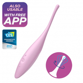 Точечный стимулятор Satisfyer Twirling Joy, нежно-розовый