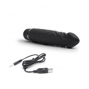 Вибратор-реалистик PowerCocks 6.5" Girthy Realistic Vibrator, черный