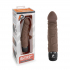 Вибратор-реалистик PowerCocks 6.5" Girthy Realistic Vibrator, коричневый