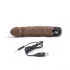 Вибратор-реалистик PowerCocks 6.5" Girthy Realistic Vibrator, коричневый