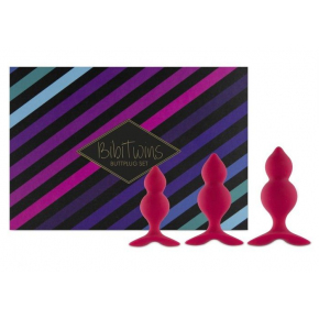 Набор из трех анальный пробок FeelzToys Bibi Twin Butt Plug Set