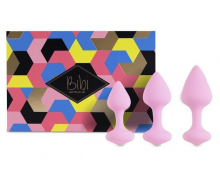 Набор из 3 анальных пробок FeelzToys Bibi Butt Plug Set, розовый