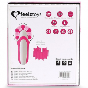 Оросимулятор со сменными насадками Feelztoys Clitella, розовый