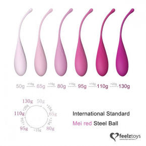 Набор из 6 розовых вагинальных шариков FeelzToys FemmeFit Pelvic Muscle Training Set