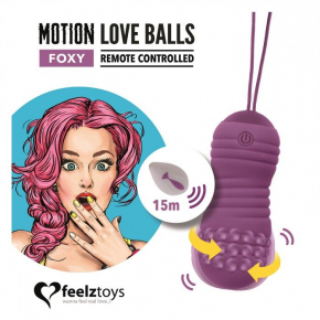 Вагинальные шарики с вращением бусин FeelzToys Remote Controlled Motion Love Balls Foxy