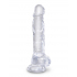 Фаллоимитатор Pipedream King Cock Clear 8" Cock with Balls