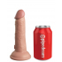 Фаллоимитатор Pipedream King Cock Elite 6" Silicone Dual Density Cock, телесный