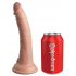 Фаллоимитатор Pipedream King Cock Elite 7" Silicone Dual Density Cock, телесный