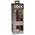 Фаллоимитатор Pipedream King Cock Elite 8" Silicone Dual Density Cock, коричневый