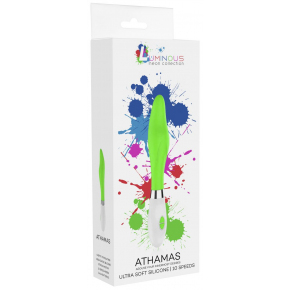 Фигурный вибратор Luminous Athamas, зеленый