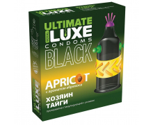 Черный стимулирующий презерватив Luxe Black Ultimate «Хозяин Тайги», 1 шт.