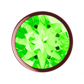 Анальная пробка с кристаллом Diamond Emerald Shine S