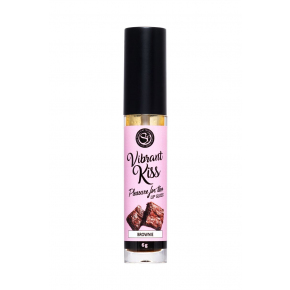 Возбуждающий бальзам для губ со вкусом брауни Secret Play Vibrant Kiss, 15 мл