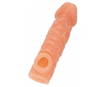 Закрытая насадка с шершавой головкой Kokos Cock Sleeve 7, размер L