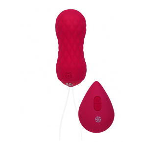 Вагинальные виброшарики с пультом ДУ Take It Easy Dea, бордовые