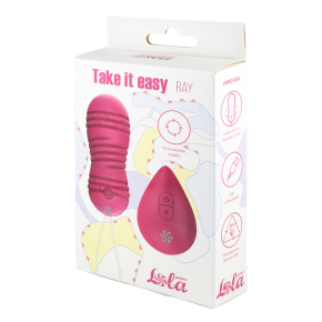 Вагинальные виброшарики с пультом ДУ Take It Easy Ray, розовые