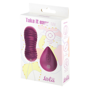 Вагинальные виброшарики с пультом ДУ Take It Easy Ray, фиолетовые