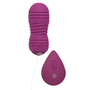 Вагинальные виброшарики с пультом ДУ Take It Easy Ray, фиолетовые