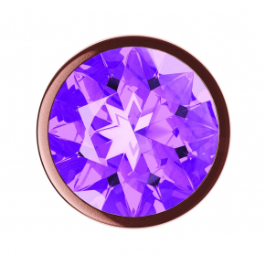 Анальная пробка с кристаллом Diamond Amethyst Shine