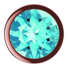 Анальная пробка с кристаллом Diamond Topaz Shine