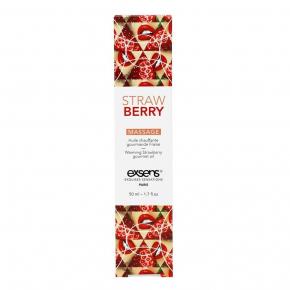Разогревающее массажное масло с ароматом клубники Gourmet Strawberry, 50 мл