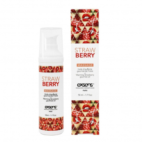 Разогревающее массажное масло с ароматом клубники Gourmet Strawberry, 50 мл