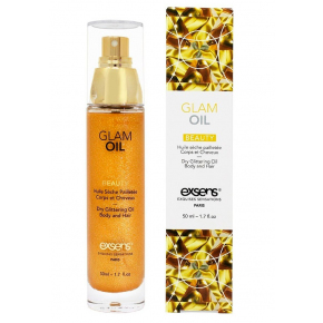 Сухое масло с блеском для волос и тела Glam Oil, 50 мл