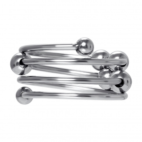 Кольцо под головку пениса с подвижными шариками, ⌀4 см