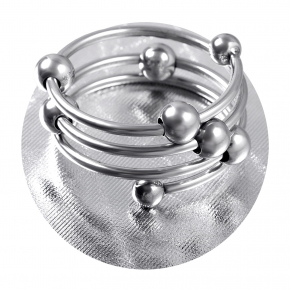 Кольцо под головку пениса с подвижными шариками, ⌀4 см