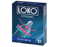 Стимулирующая насадка на пенис с продлевающим эффектом Loko Strong