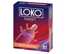 Стимулирующая насадка на пенис с возбуждающим эффектом Loko Sweet