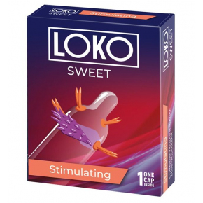 Стимулирующая насадка на пенис с возбуждающим эффектом Loko Sweet