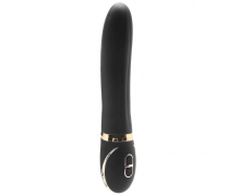 Рельефный вибратор из силикона 10 Functions Vibrator, черный