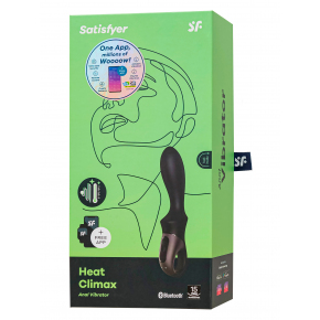 Анальный вибратор для стимуляции точки P с функцией нагрева Satisfyer Heat Climax