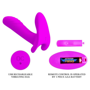 Мультифункциональный вибратор Remote Control Massager, фиолетовый