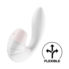 Вибратор с вакуумным стимулятором Satisfyer Supernova, белый