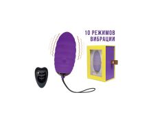 Виброяйцо с пультом ДУ Ocean Breeze 2.0 + LRS, фиолетовое