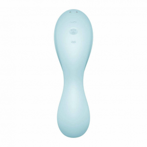 Вибратор 3-в-1 Satisfyer Curvy Trinity 5+, голубой