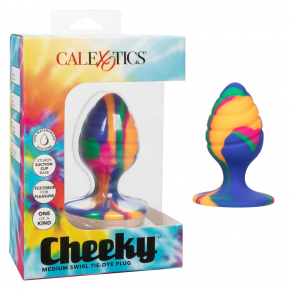 Анальная пробка Cheeky Medium Swirl Tie-Dye Plug