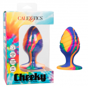 Анальная пробка Cheeky Large Swirl Tie-Dye Plug