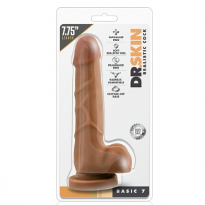 Фаллоимитатор-мулат Dr. Skin Realistic Cock Basic 7