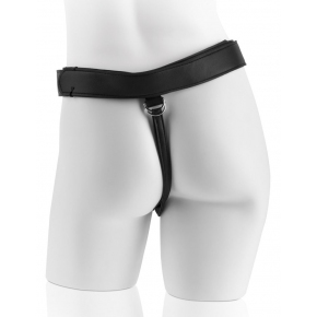 Страпон с насадкой King Cock 7" Uncut with Strap on Harness