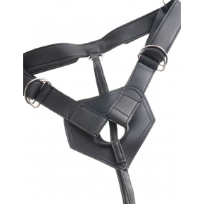 Страпон с насадкой King Cock 7" Uncut with Strap on Harness