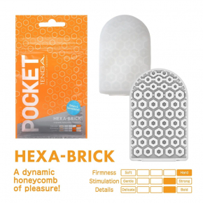 Карманный мастурбатор Tenga Pocket Hexa-Brick