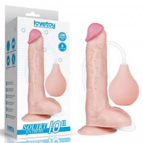 Реалистичный фаллоимитатор с имитацией эякуляции Squirt Extreme Dildo