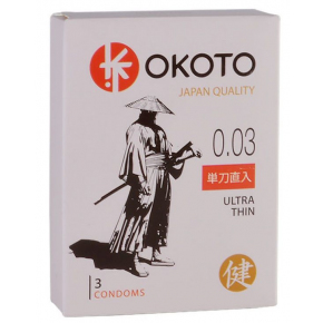 Ультратонкие презервативы Sitabella condoms Okoto Ultra Thin, 3 шт